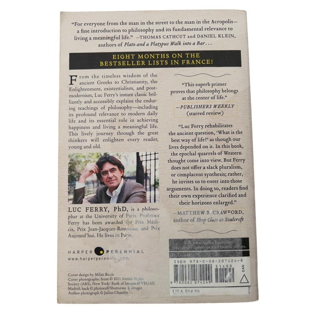 A Brief History of Thought Luc Ferry Philosophical Guide to Living Paperback - Picture 2 of 11